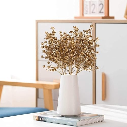 Vista 198 de CATTREE Helechos dorados - Plantas artificiales grandes y altas de 30 pulgadas, paquete de 2 decoraciones de Navidad, hojas de Boston doradas Hojas