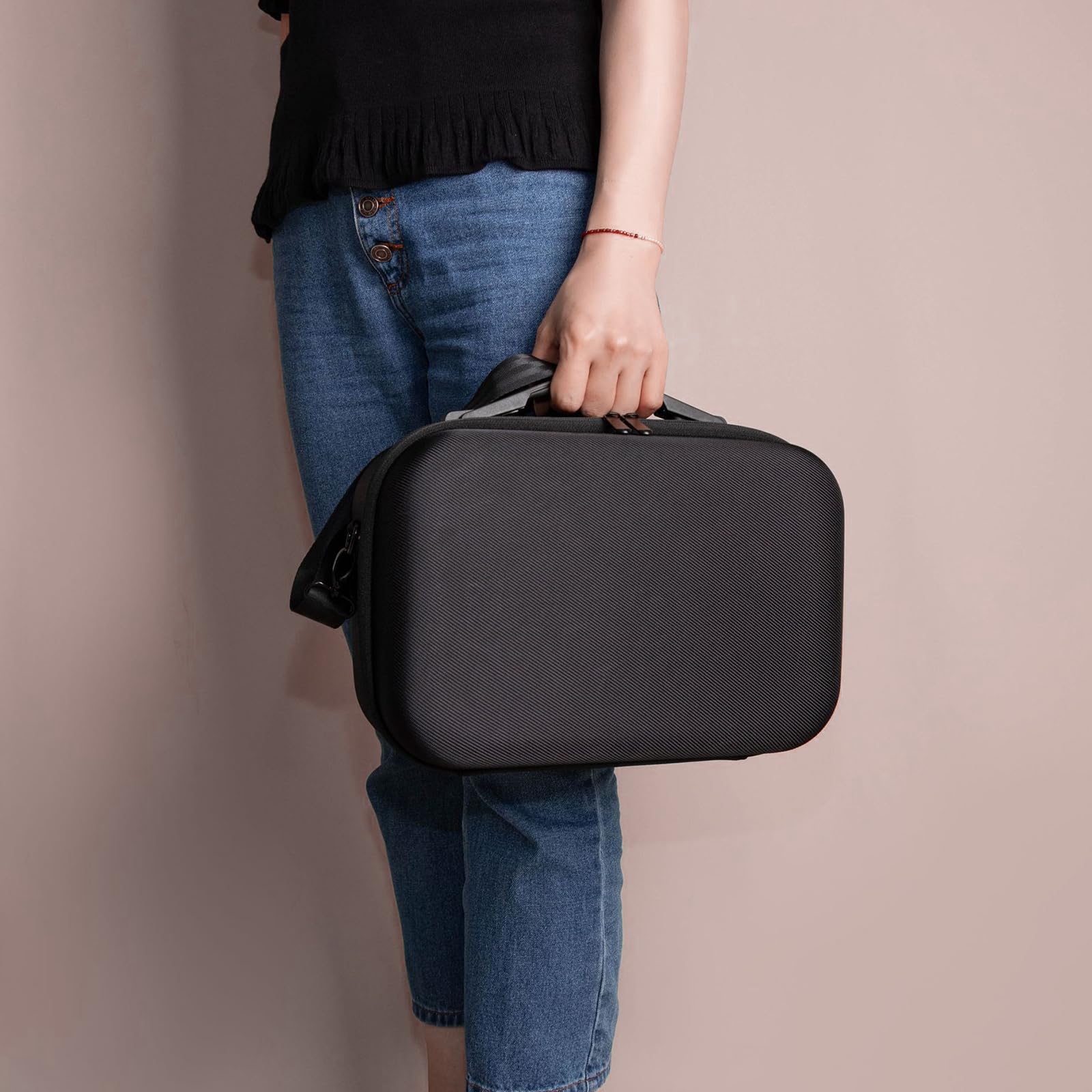 Harte Tragetasche, stoßfest, schützende Reisetasche, Tragetasche, tragbare Reisetasche für Studio-Host-Zubehör, robuste Schutzhülle