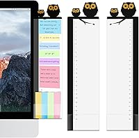 Vista 12 de Accesorios de escritorio de oficina, 2 unidades, multifunción, tablero de notas para monitor de computadora, panel lateral transparente, panel