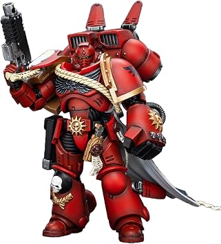 JOYTOY 1/18 Action Figures - Warhammer 40,000 Blood Angels Captain with Jump Pack - 5,Classic Character,Collectible,Age 15 and Above