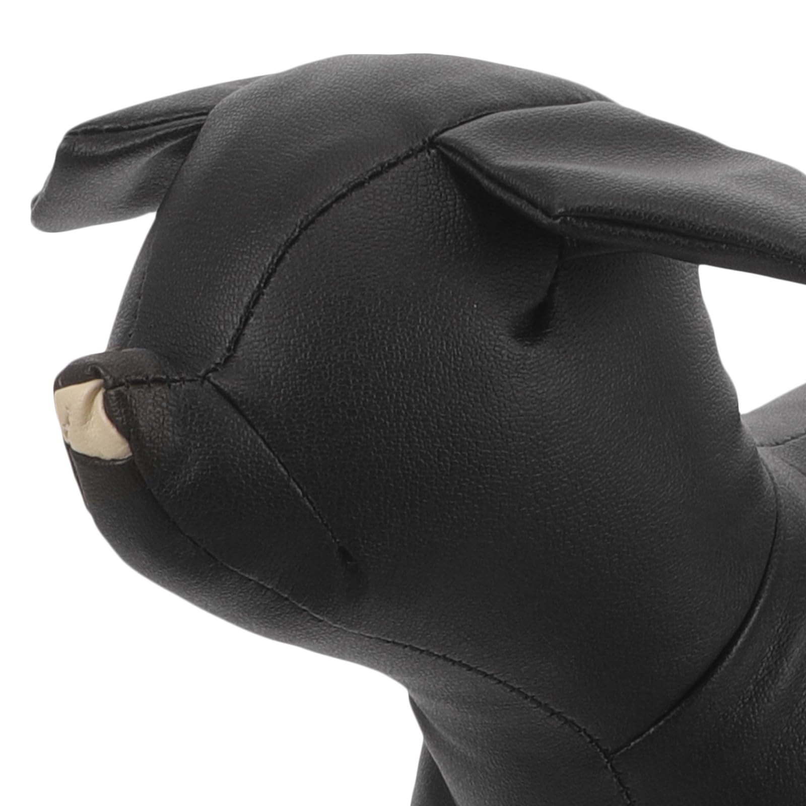 Levemolo Maniquí para Exhibición de Ropa para Mascotas de Perro de Cuero PU Figura Clásica Negra , Fácil de Limpiar Adecuada para Tiendas de Mascotas