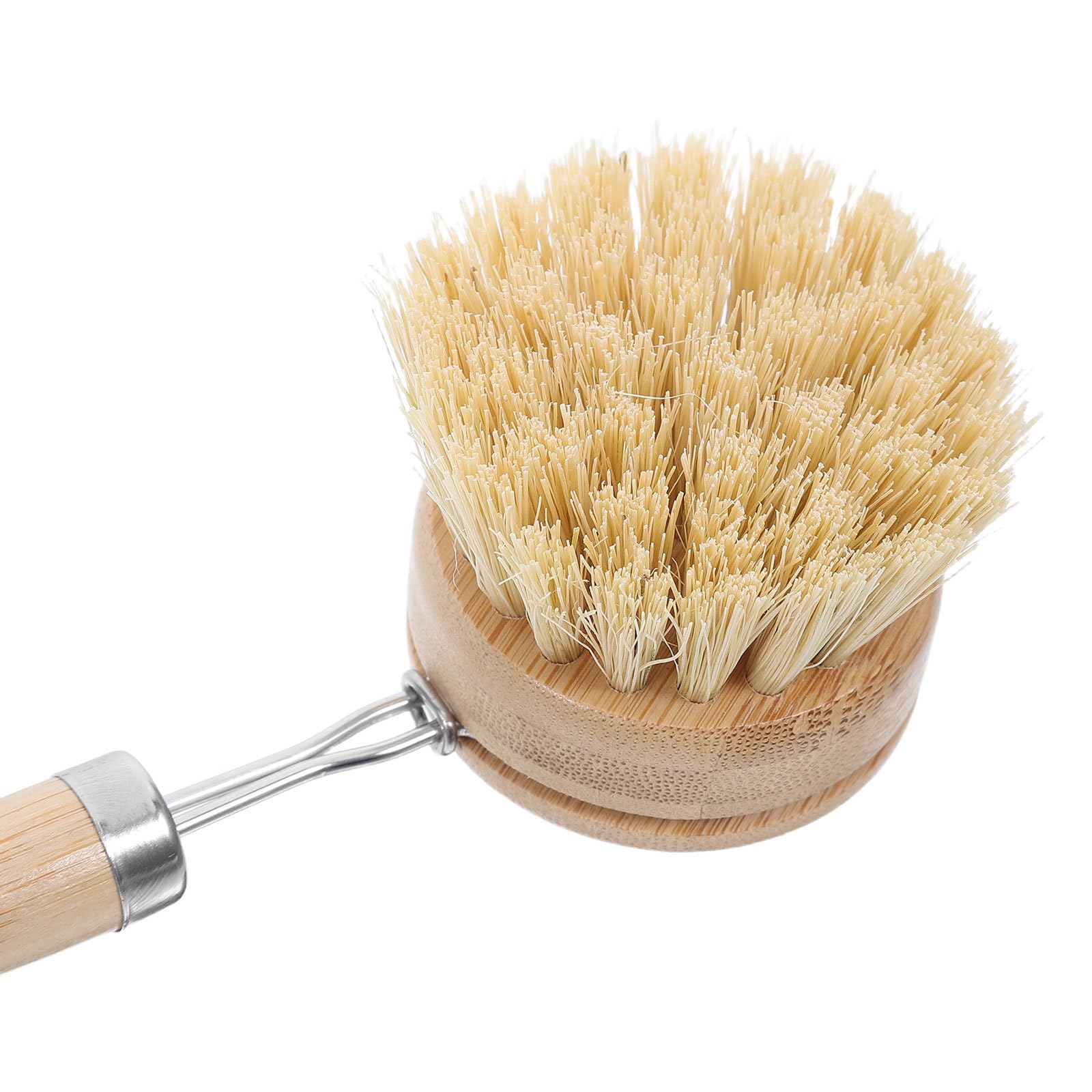 Kichvoe Juego de 8 cepillos para Fregar Platos con Cabezales de Repuesto, Cepillo para Limpiar sartenes con Mango de, Estropajo de Cocina para Lavar Platos, ollas y sartenes.