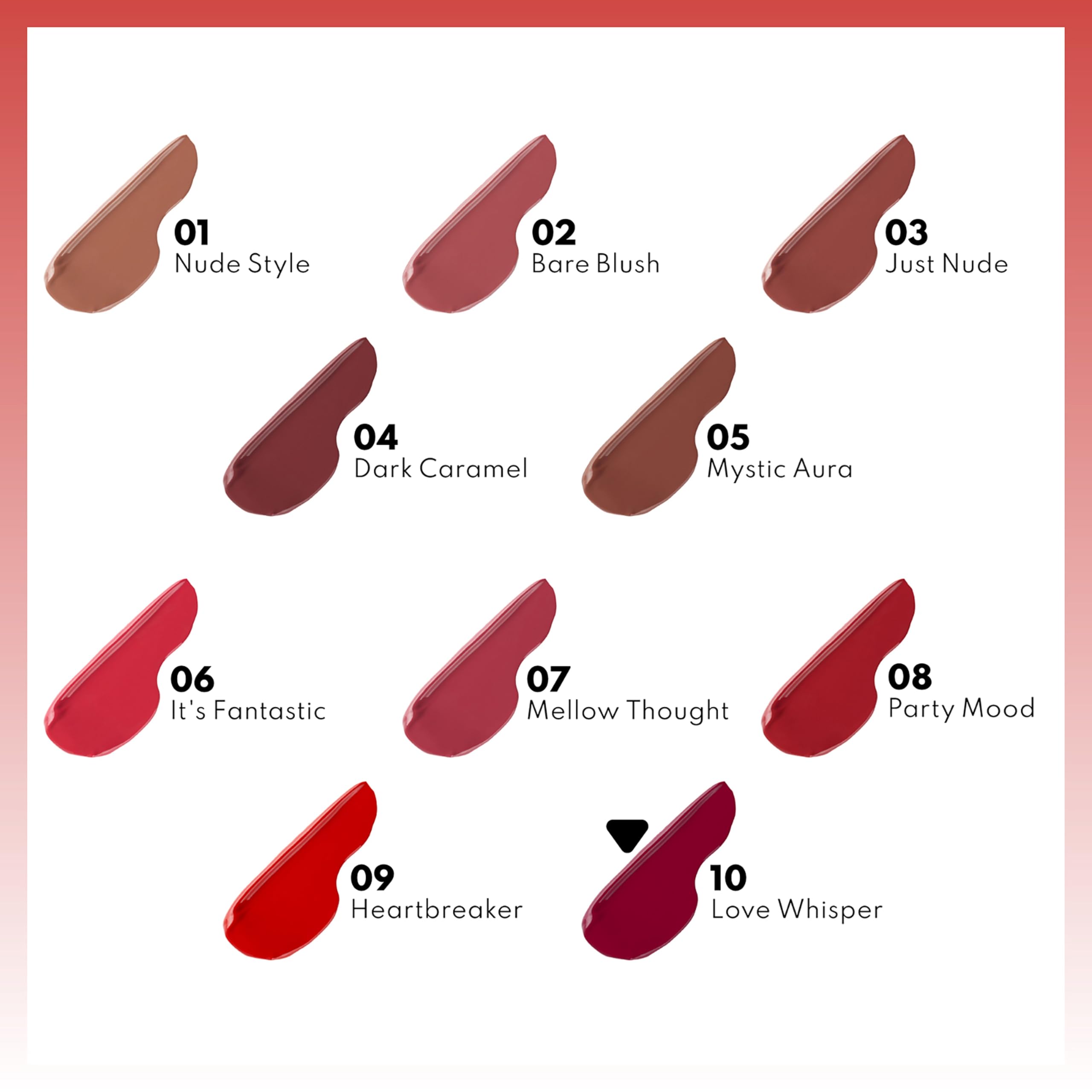 Note Cosmetics Hydramoist Lipgloss 10 Love Whisper Nemlendirici Dudak Parlatıcısı, Bordo (2 paketi)