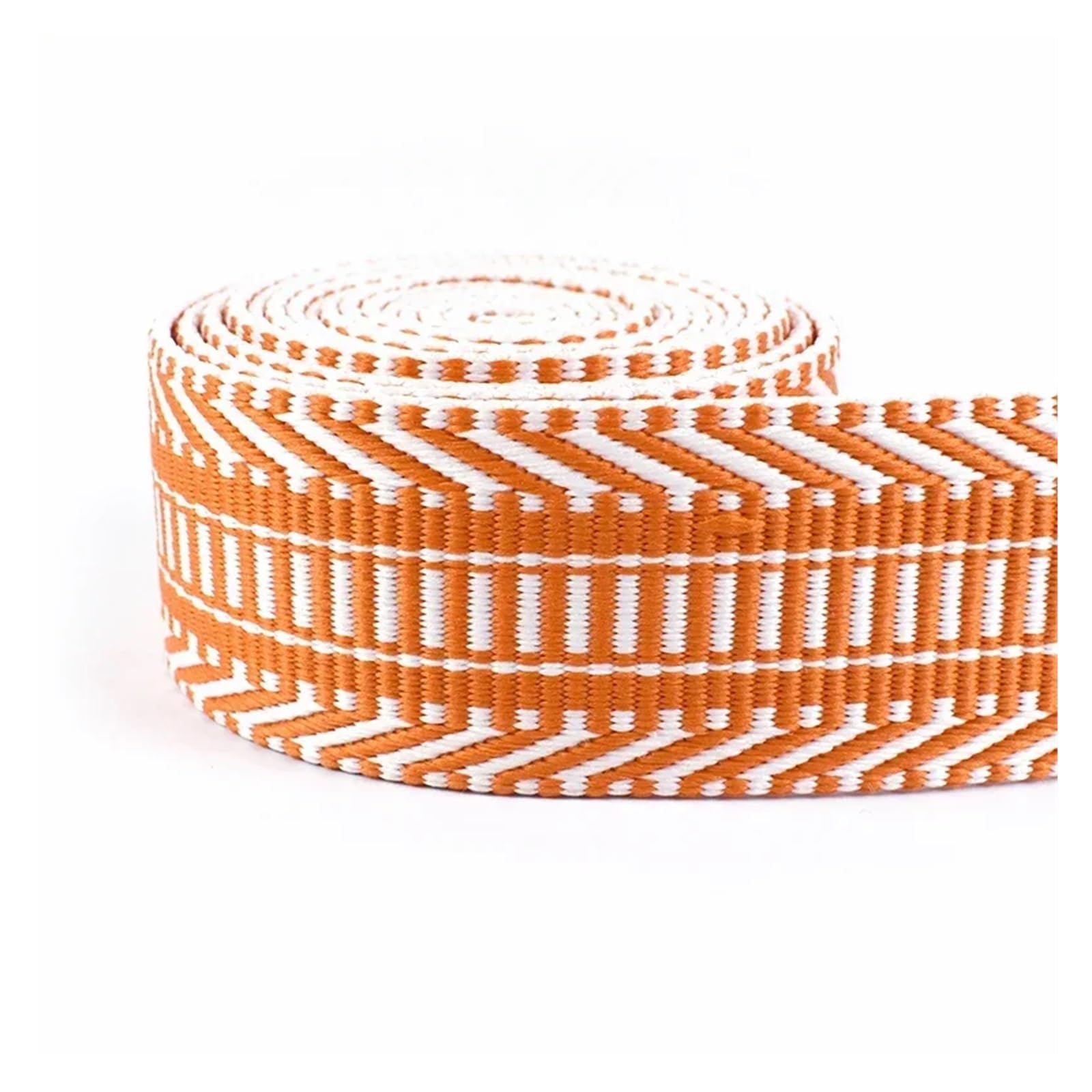 nylonowe taśmy, Taśma nylonowa wielokolorowa 38 mm 2 m estrowa żakardowa wstążka(Rd155-brightorange)