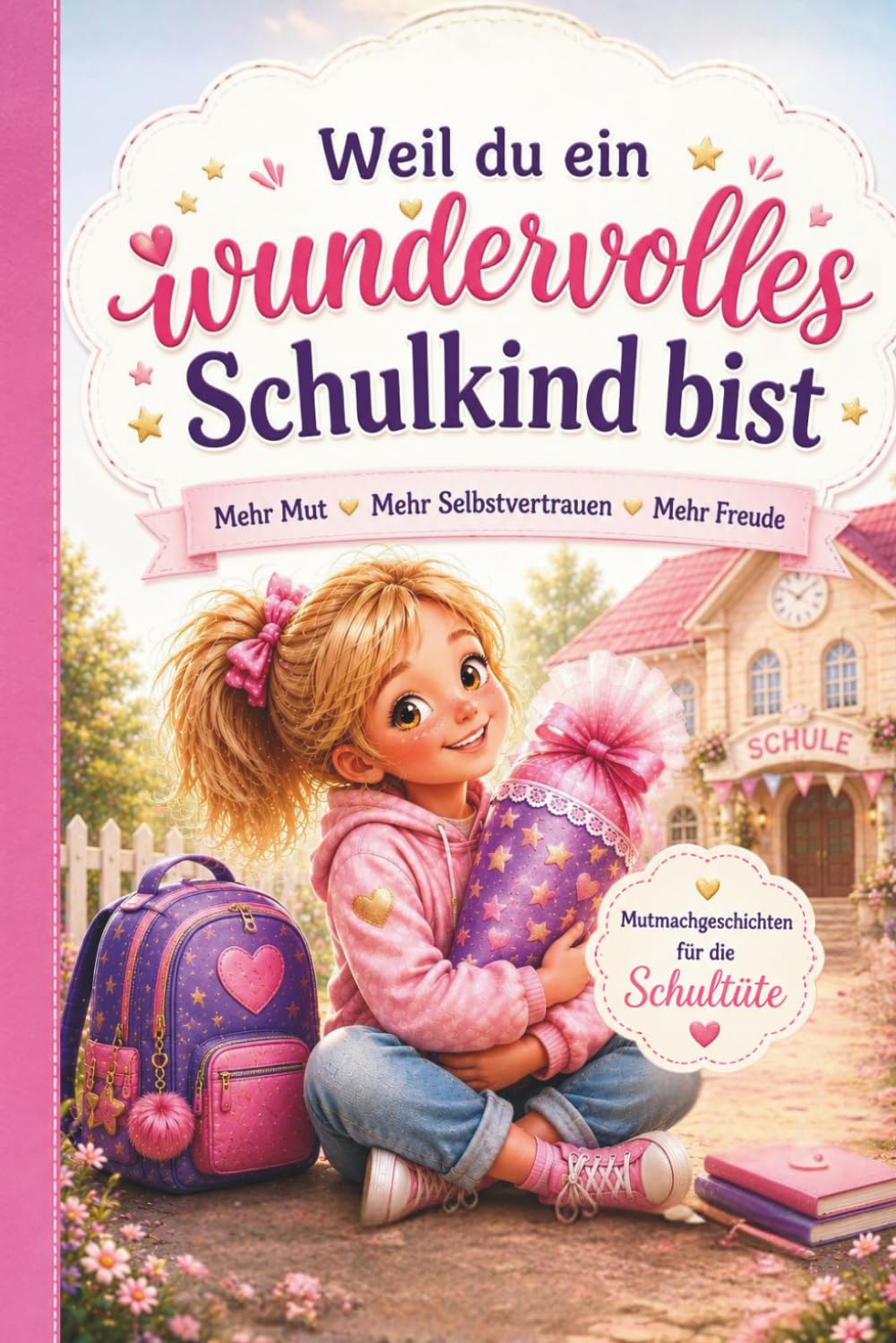 Einschulung - Mutmach-Geschichten für die Schultüte - weil du ein wundervolles Schulkind bist: Fit für den Schulanfang - für mehr Mut, Selbstvertrauen ... zum Schulstart - Geschenk für Mädchen ab 6
