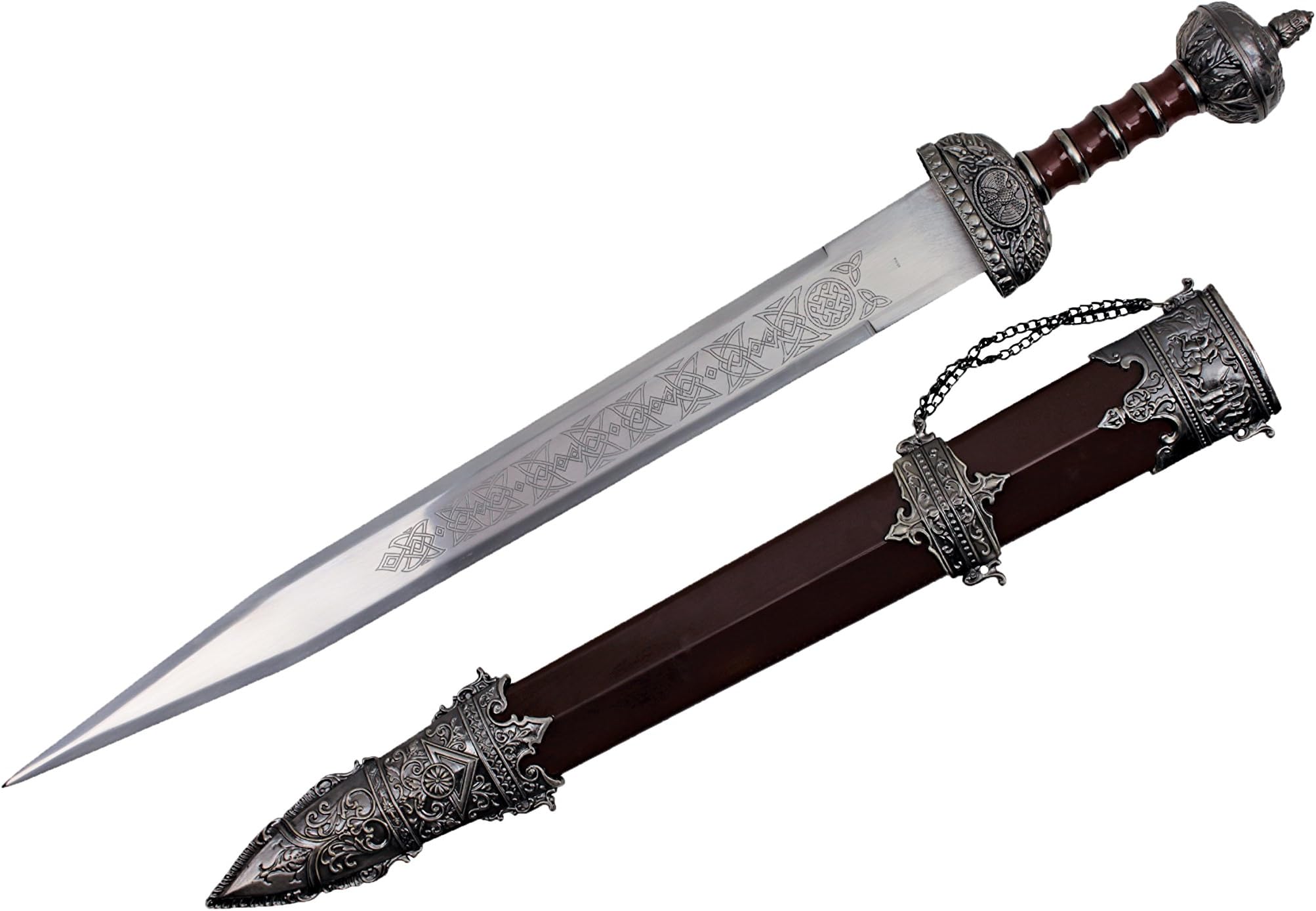 Wuu Jau L-708 Roman Gladiator Sword, 31", Black