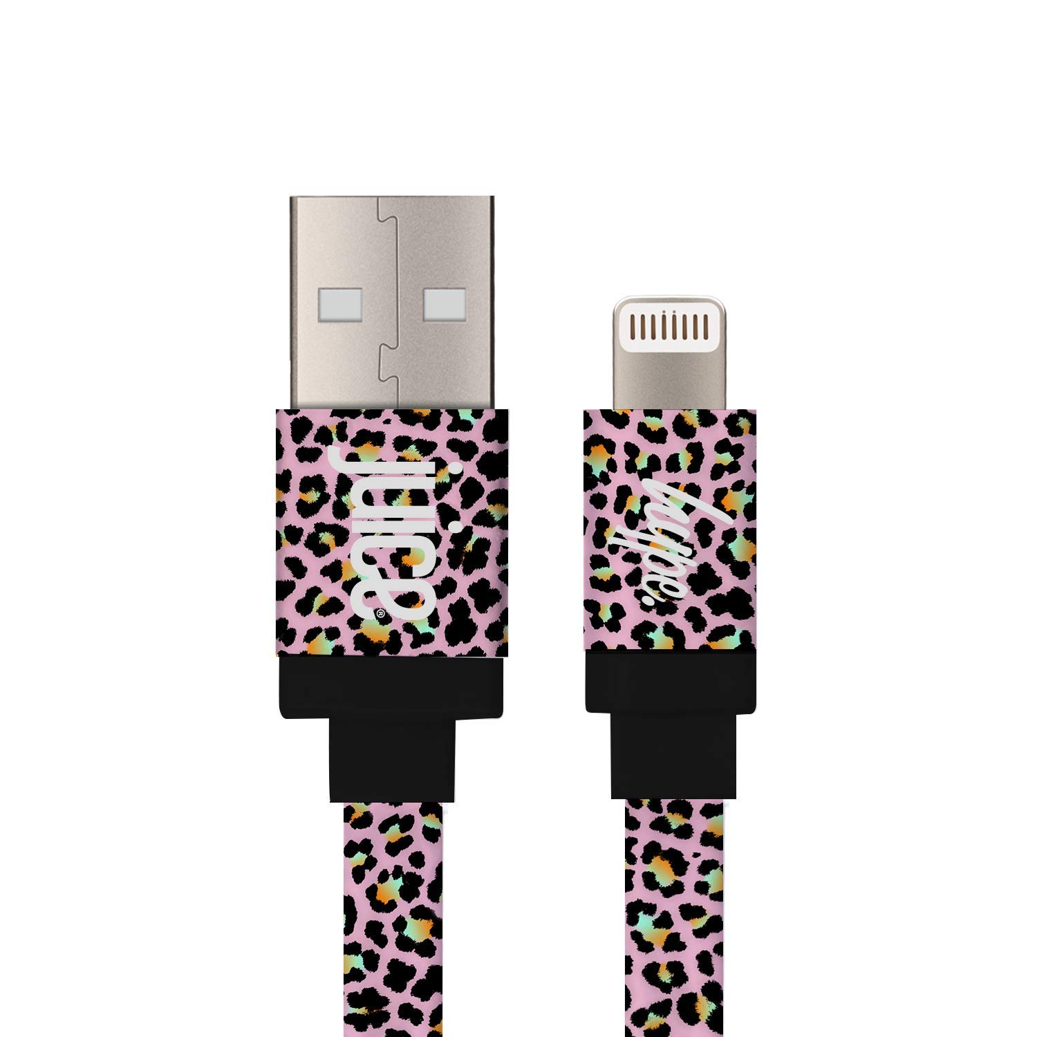 Juice X Hype Disco Leopard | 1m Apple Lightning Cable | Charge Your iPhone (generation 6 – 12 Pro) In Style | LIMITED EDITION