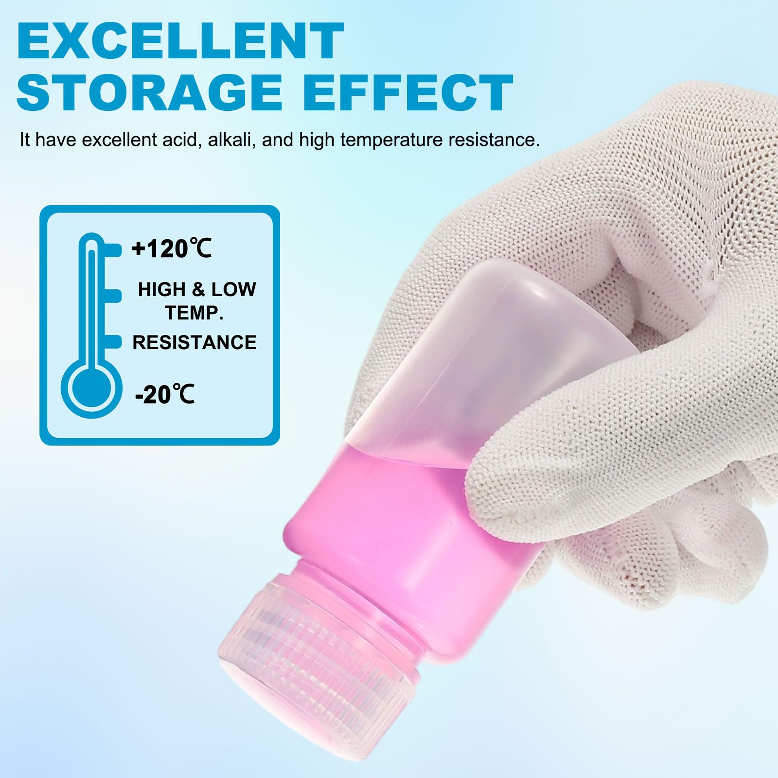 PATIKIL 6Pcs Bottiglie Di Plastica Per Reagenti 17.6oz Bottiglie Per Campioni Chimici Di Grado Laboratorio PP Contenitori Per Liquidi Antigoccia Per Reagenti Da Laboratorio Trasparente