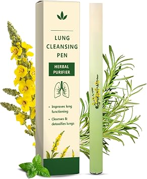 Revair Mullein Purifier Inhaler, Lung Cleansing Pen, 1 Pack | Herbal Lung-Clearing Inhaler, with Mullein Thyme & Mint, Daily Breathing Routine