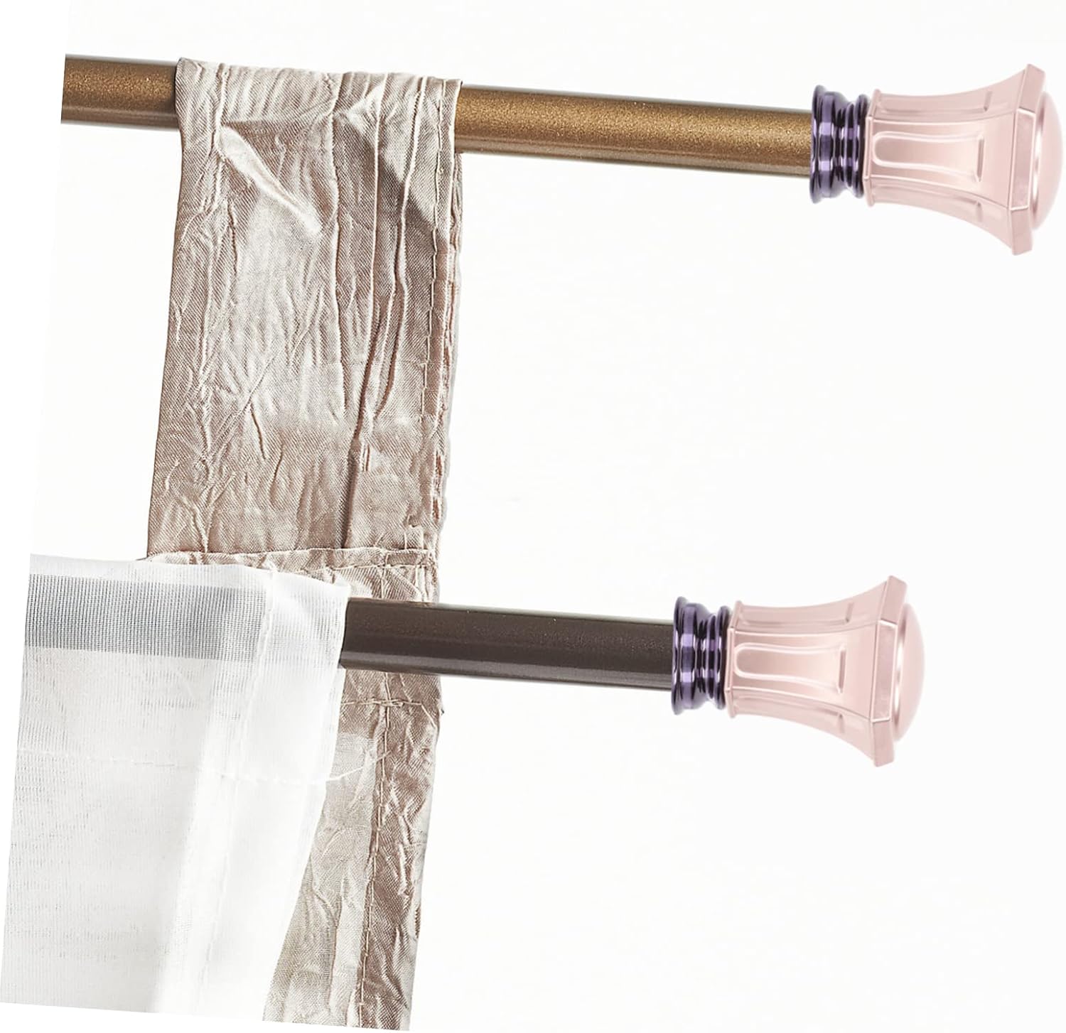 6pcs Finials for Curtain Rods Elegant Decorative Caps for Stylish Curtain Accessories for Living Room and Bedroom Design for -Term Use