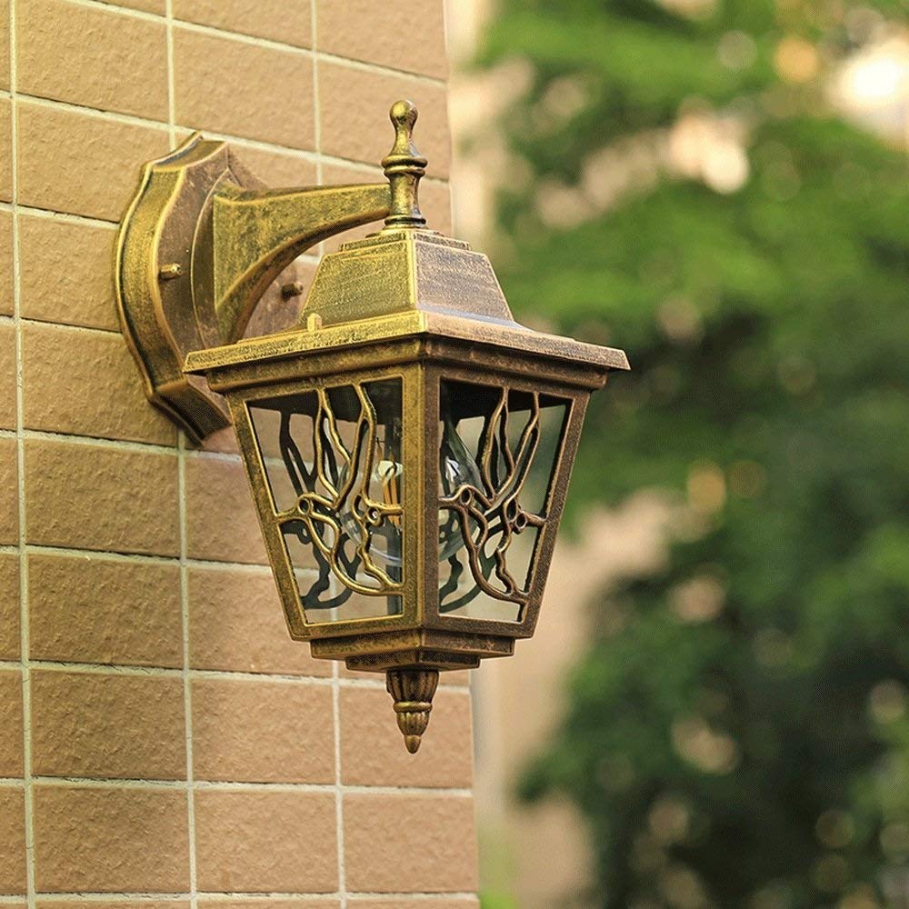 Applique extérieure Victoria en aluminium lanterne rétro étanche E27