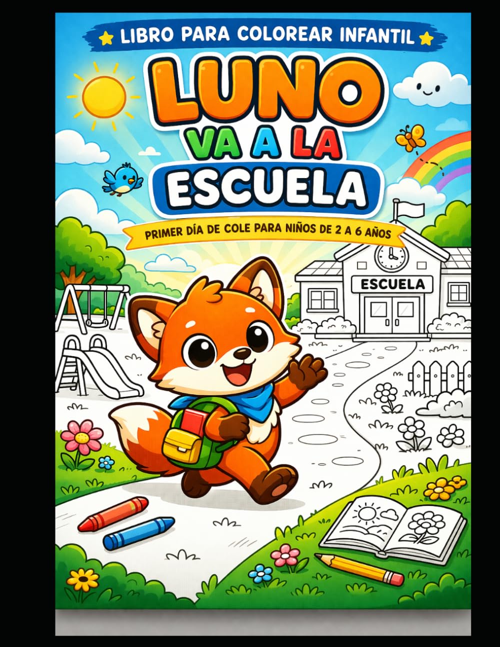 Luno va a la escuela: Primer día de cole, para niños de 2 a 6 años (Las Aventuras de Luno)