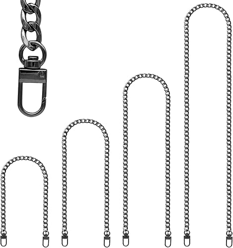 Miniatura 42 de Correa de cadena de metal para bolsa, 4 piezas, bolsa de mano, bolsa de hombro, bolsa cruzada, 15.4 pulgadas, 23.6 pulgadas, 31.4 pulgadas, 47.2