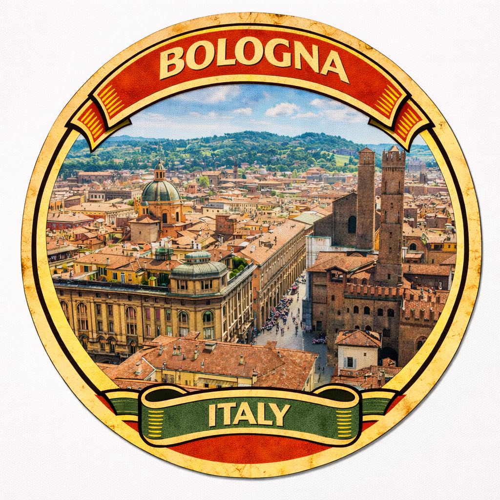 Nomad Charging Box Bologna Italy Decorative Souvenir Fridge Magnet A0040