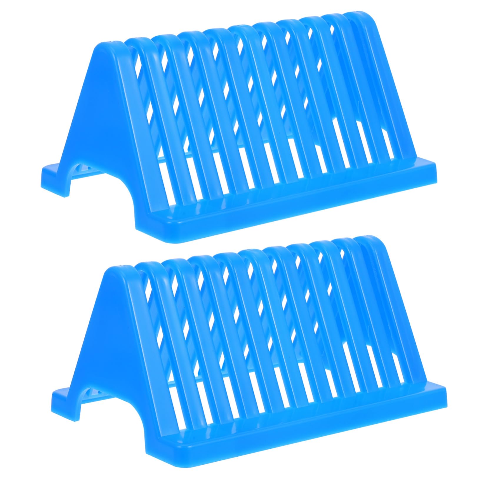 Veemoon Reusable Plastic Microscope Slides Rack 2pcs Laboratory Hospital School Design