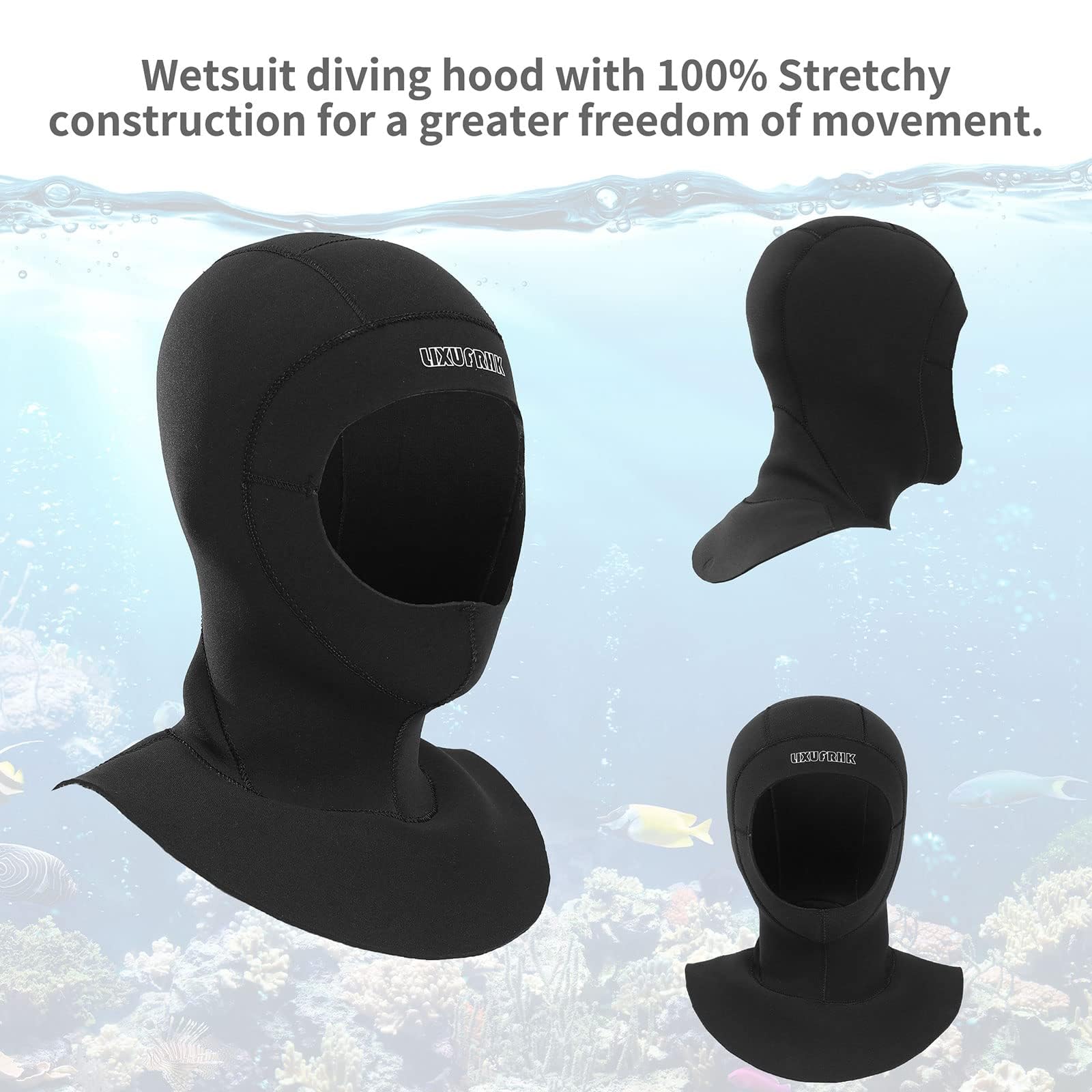 Traje de neopreno con capucha de buceo para hombres y mujeres, buceo, esnórquel, kayak, natación, vela, canoa, surf, deportes acuáticos