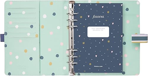 Miniatura 3 de Filofax Good Vibes Organizador, tamaño A5, rayas, seis anillos, con calendario semanal para ver, multilingüe, 2024 (C022687-24)