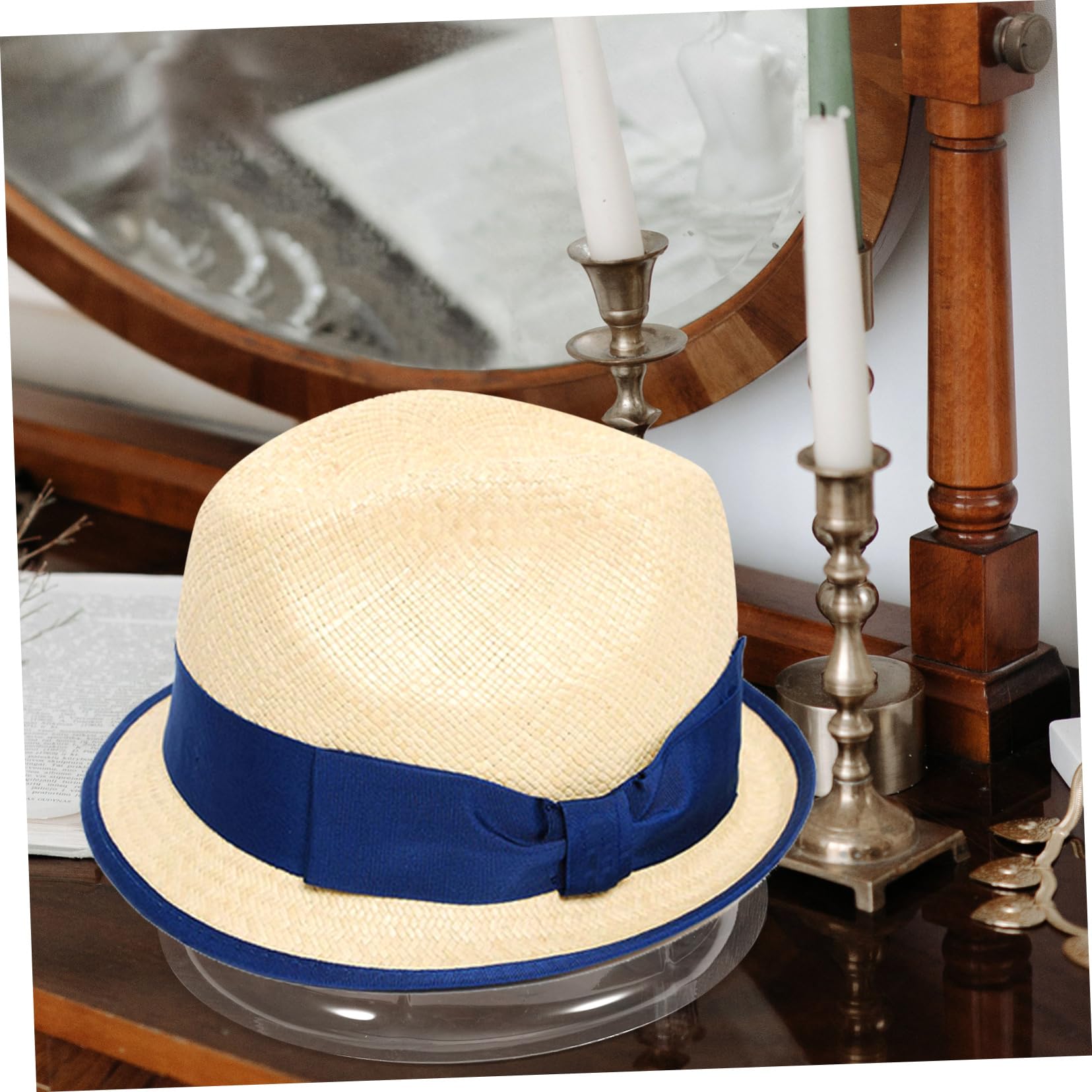 MAGICLULU Perchero para Gorras de Béisbol Transparente de Plástico 10piezas Inserción para Sombrero Visera 56-58Cm para Almacenamiento Fácil en Casa