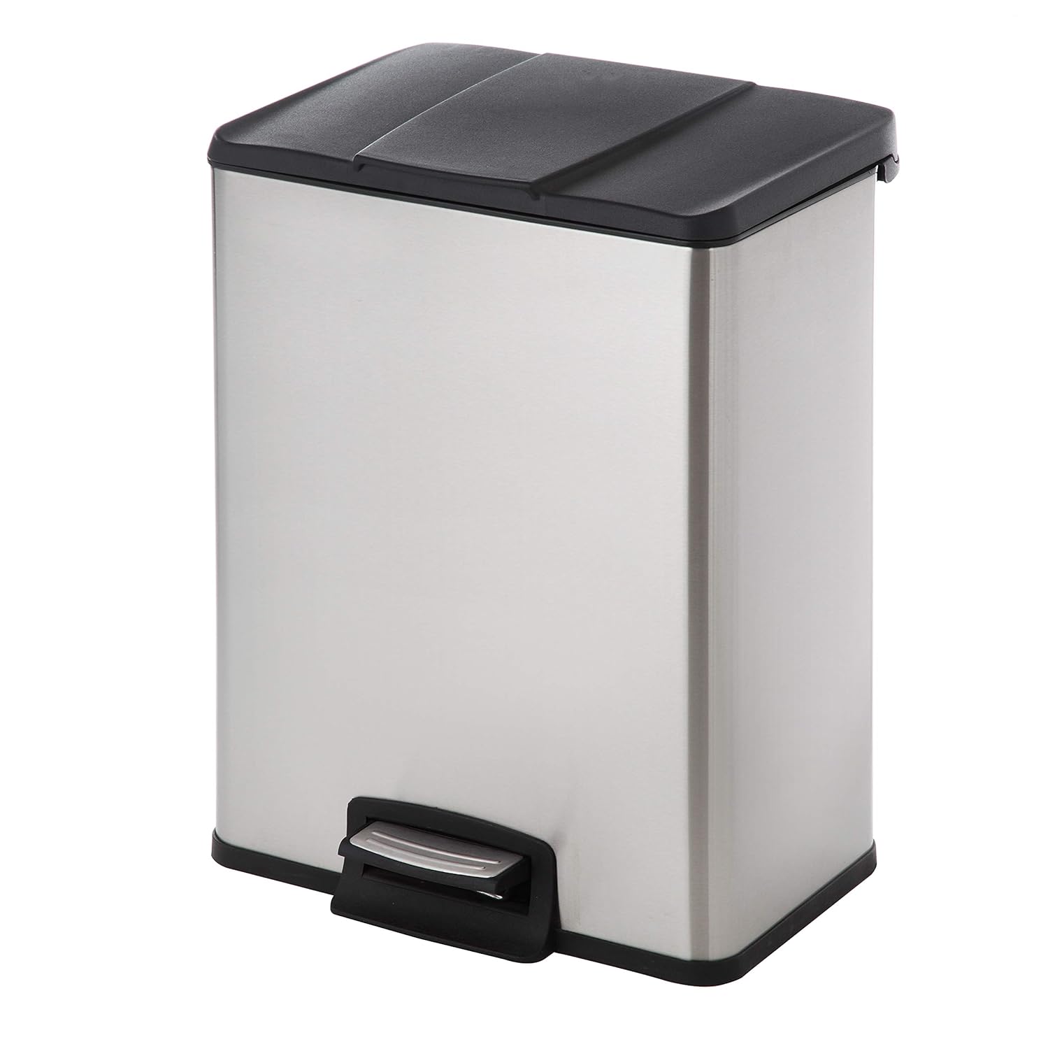 HomeZone Trash Bin 40L Stainless Steel Rectangular Pedal Amazon.in