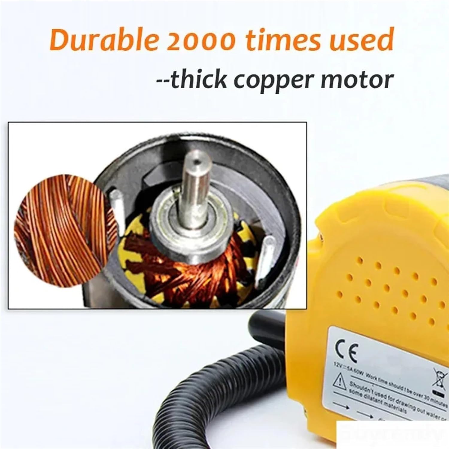 12V 24V 220V Car Oil Extractor Motor Oil Pump Crude Oil Fluid Suction Pump Fuel Engine Oil Extraction Pump Transfer Pumps(220V)