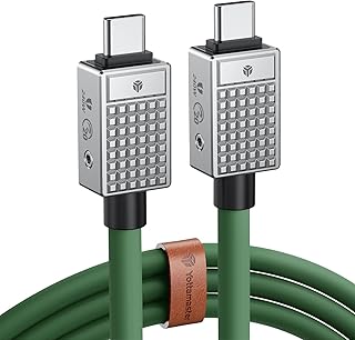 Yottamaster USB Type-C ケーブル(0.5m) 240W PD急速充電対応 20Gbps高速データ転送 8K@60Hzビデオディスプレイをサポート MacBook Pro iPad Pro Galaxy S22 A10に適合