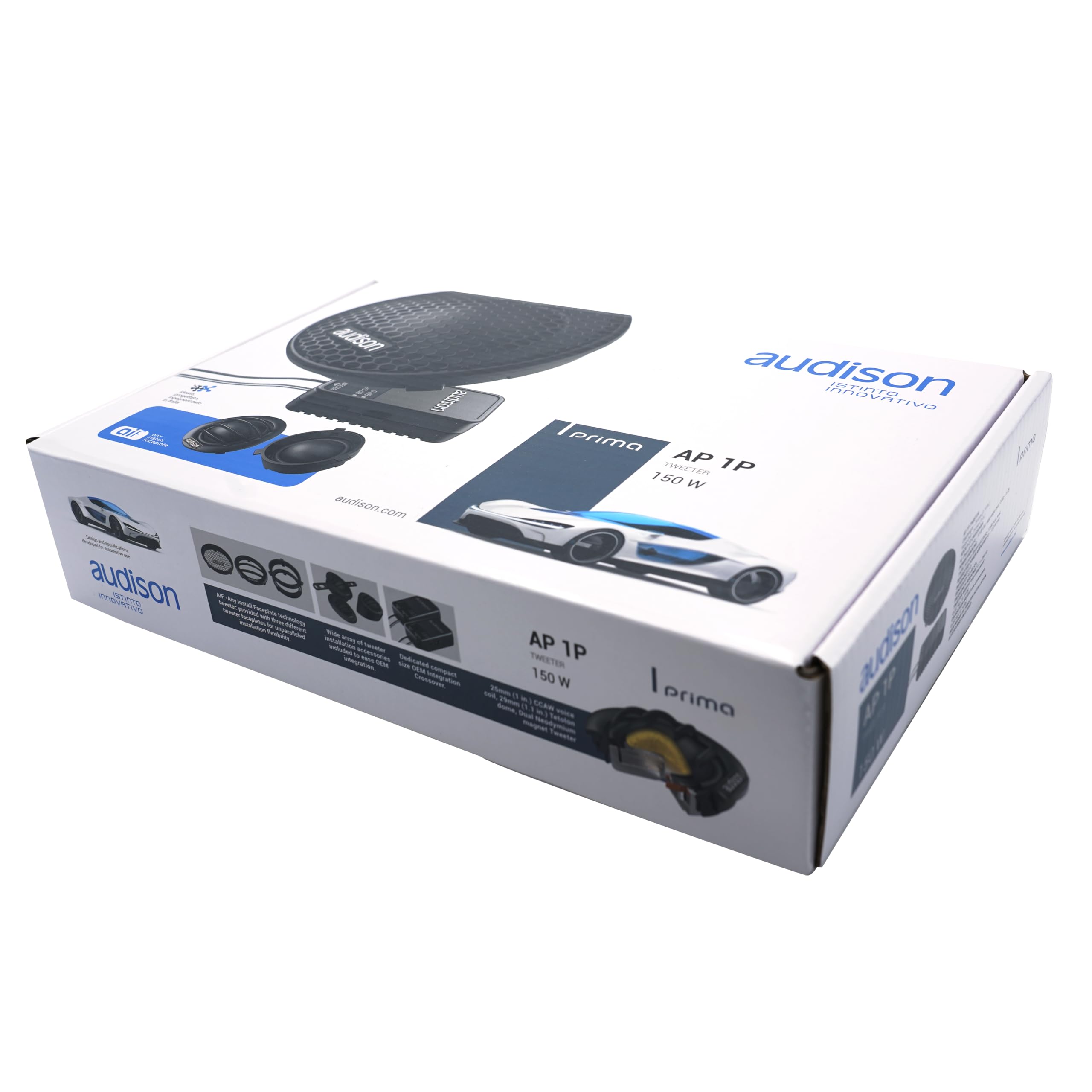 Audison Ap 1P – Tweeters de 25 mm con cúpula Tetolon® e imán de neodimio, diseñados para Sistemas Hi-Fi OEM, 150 W Pico