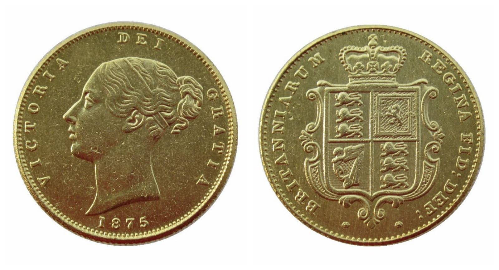 WLZQELVCF British Half Sovereign 1839-1884 Replica Commemorative Coin, 1875