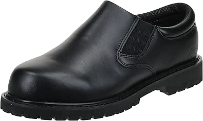 Skechers for Work Men's Cottonwood Goddard Twin Gore Slip Resistant Slip On