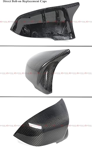 Miniatura 2 de Tapas de repuesto de fibra de carbono real estilo M para espejo retrovisor compatible con Toyota Supra GR A90 A91 2020-2025
