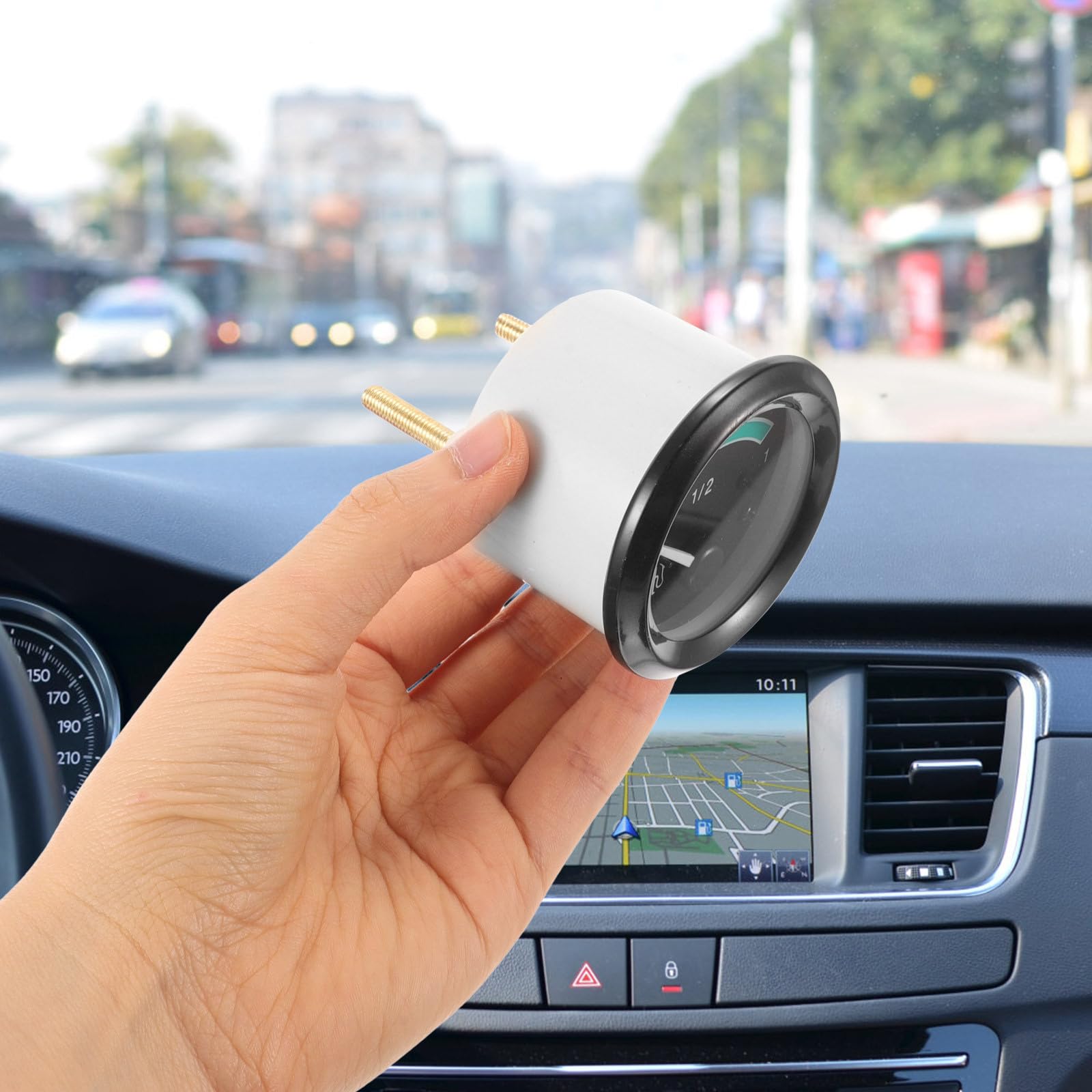 Gadpiparty Jauge de Niveau Carburant pour Véhicule Industriel Remplacement Facile Indicateur Précis pour Réservoir Voiture et Camion