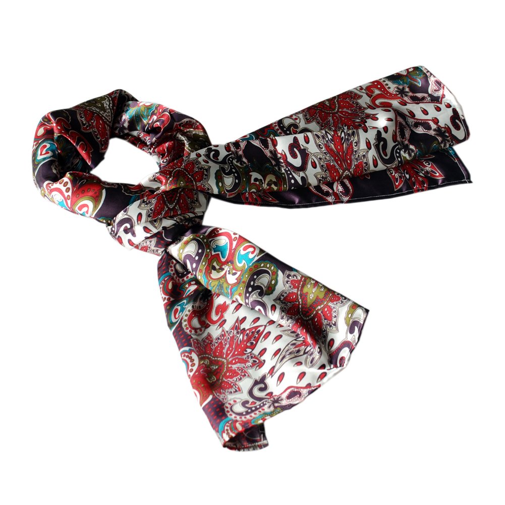 Brando Burgundy Distinctive Stylish Paisley Pattern Scarf