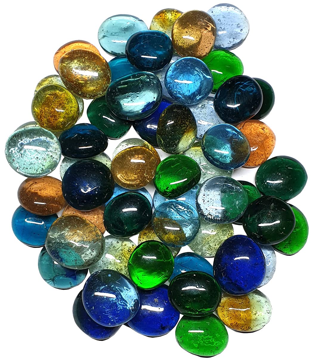 Wisket® 880 Gram Fire Glass Pebbles Enhance Your Home and Garden Décor