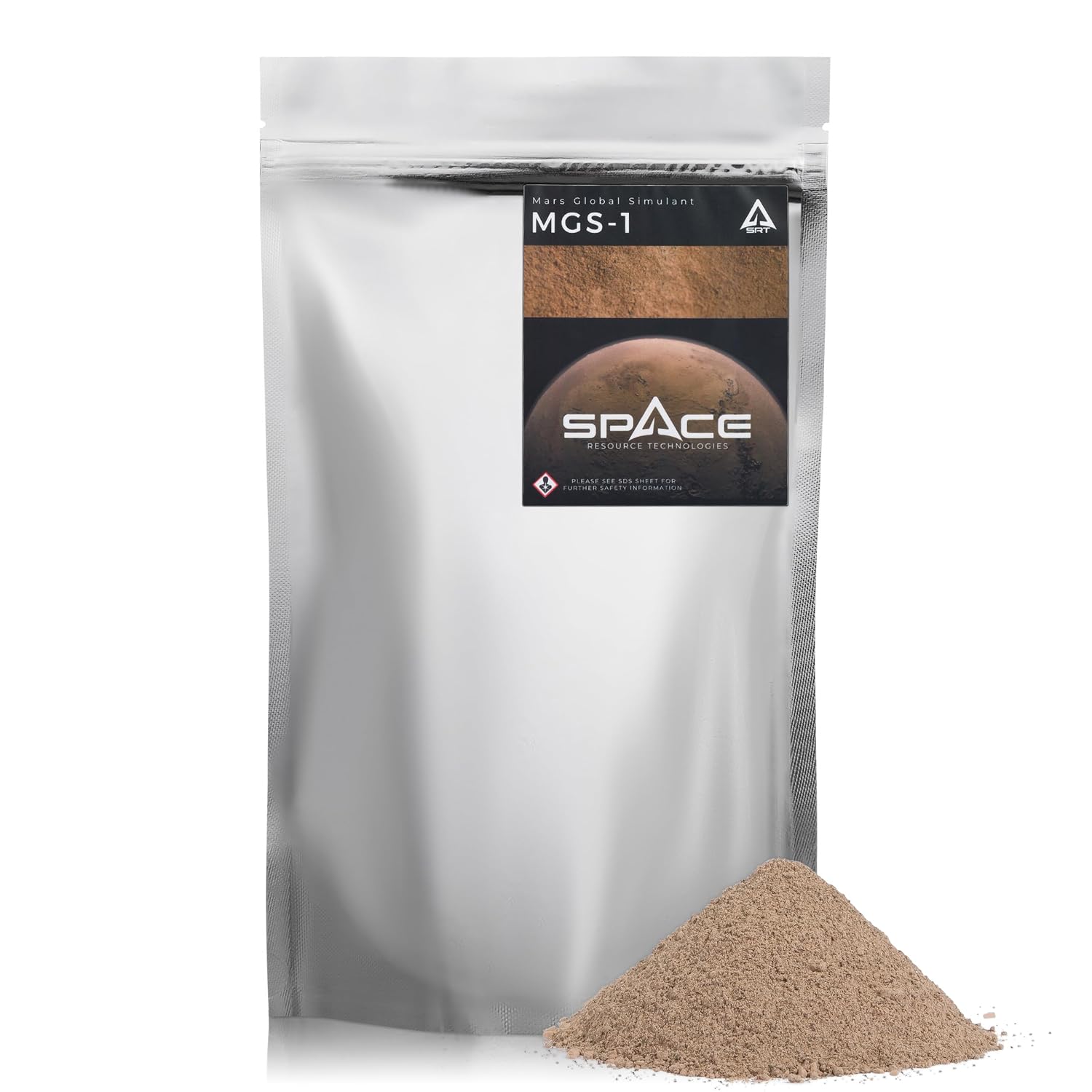 Mars Global Regolith Simulant (MGS-1) Authentic Martian Dust Replicant - Ideal for Research, Hardware Testing, and Educational Projects (1, Kilogram)