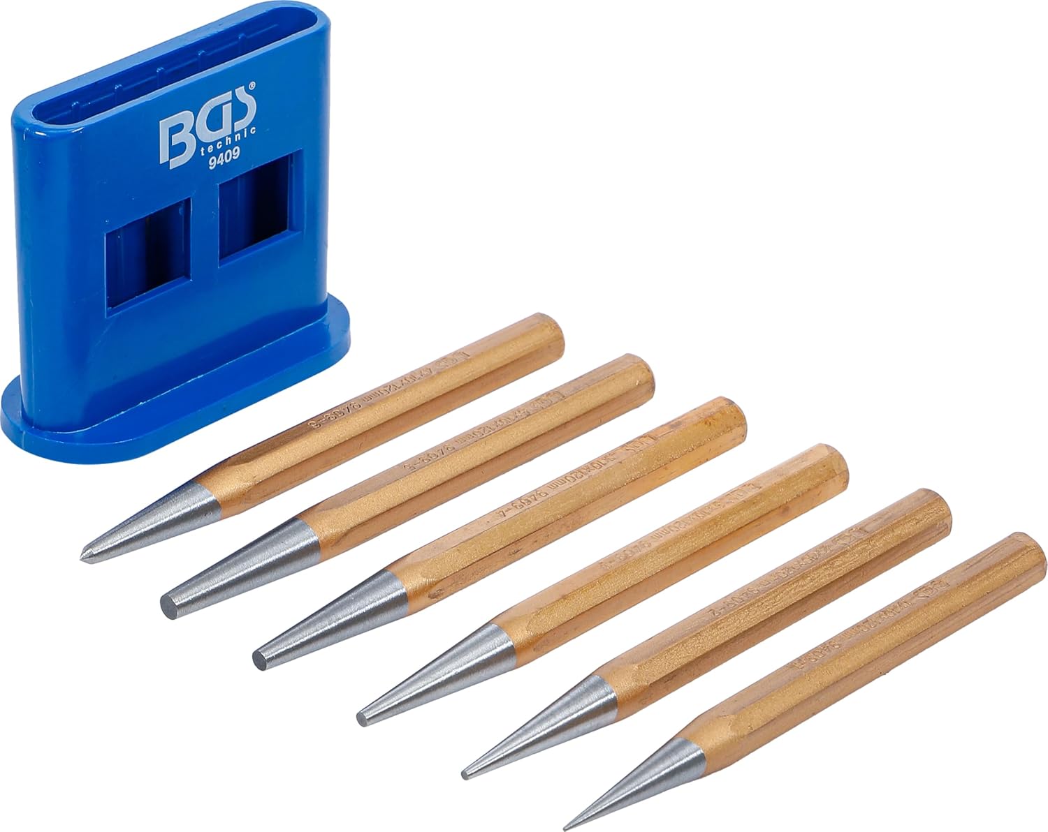 BGS 9409 | Drift Punch/Center Punch Set | 120 mm | 1-5 mm | 6 pcs.