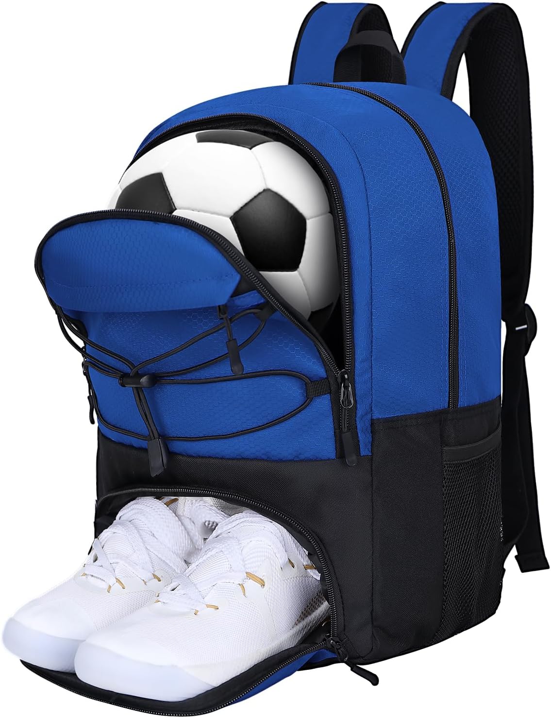 Goloni Soccer Backpack,Soccer Bag with Ball Holder & Shoe Compartment,Large Sports Bag for Basketball, Volleyball,Football