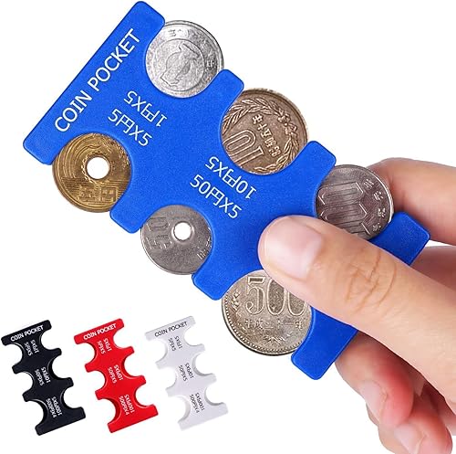 Miniatura 5 de kekafu Estuche rígido para monedas de Yen japonés, organizador y almacenamiento para monedas, portátil, para almacenamiento de monedas, organizador