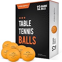 Vista 11 de PRO-SPIN Ping Pong Balls - 3-Star Premium Orange Table Tennis Balls High-Performance 40+ ABS Professional Quality Ultimate Durability for Indoor