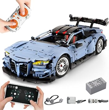 1/10 M4 Remote Control Car Building Kit with Light Motor Battery | APP & Remote Control and Rechargeable Battery, Compatible with Technic Car for Adult, STEM Gift for Boy Men Age 14+, 2280 Pcs