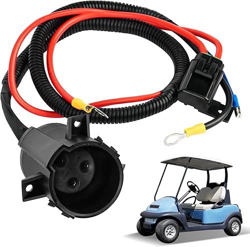 CartClan Receptáculo DC del cargador del carro de golf para 2014-UP Club Car PrecedentTempo Electric OEM # 105137401