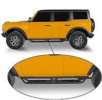 Vista 2 de u-Box Bronco - Barra de estribo lateral para estribo, rieles deslizantes compatibles con Ford Bronco de 4 puertas 2021 2022 2023 2024 2025 2026