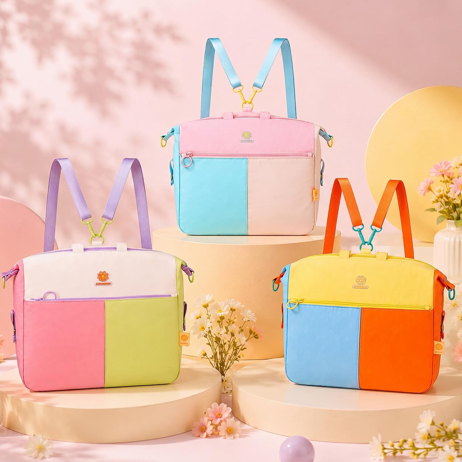 PinkSheep Large Crossbody Bag for Teen Girls,Tween Girls Purses Age 8-14 image 3