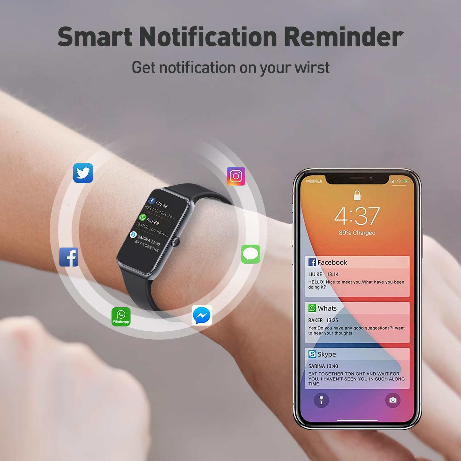 Fitness Tracker (nero)