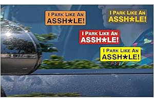 EpppoBrand "You Park Like an A-hole" Bumper Stickers
