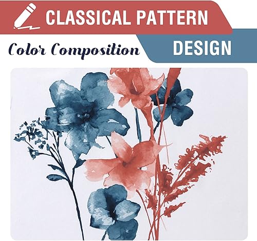 Miniatura 4 de H.VERSAILTEX - Cortinas 100% blackout con estampado floral de cattleyas, 63 pulgadas de largo, juego de 2 paneles térmicos con forro negro, a prueba