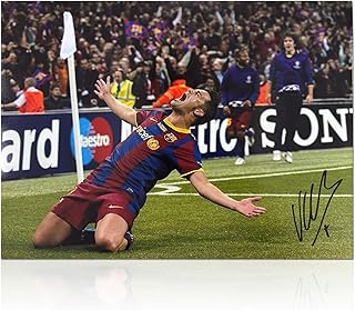 Exclusive Memorabilia Photo de Barcelone signée par David Villa