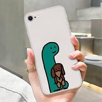 Amazon.co.jp: JOGUMAN 恐竜（抱擁する） iPhone Se ケース