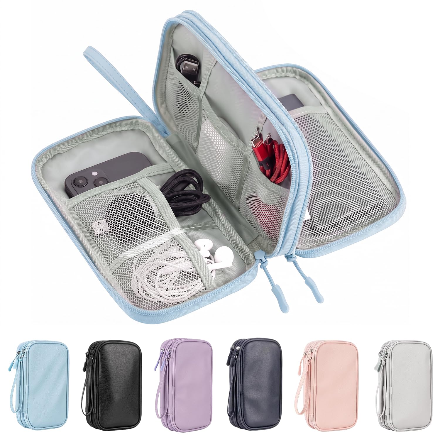 Arae PU Leather Cable Organizer