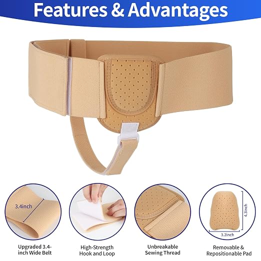 Faja para Hernia para Hombres con Banda Ajustable miniatura 4