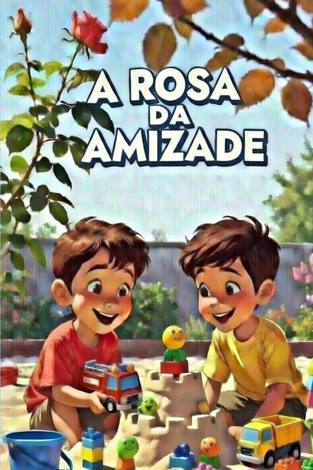 A rosa da amizade: Uma história sobre amizade, cuidado e descobertas para colorir