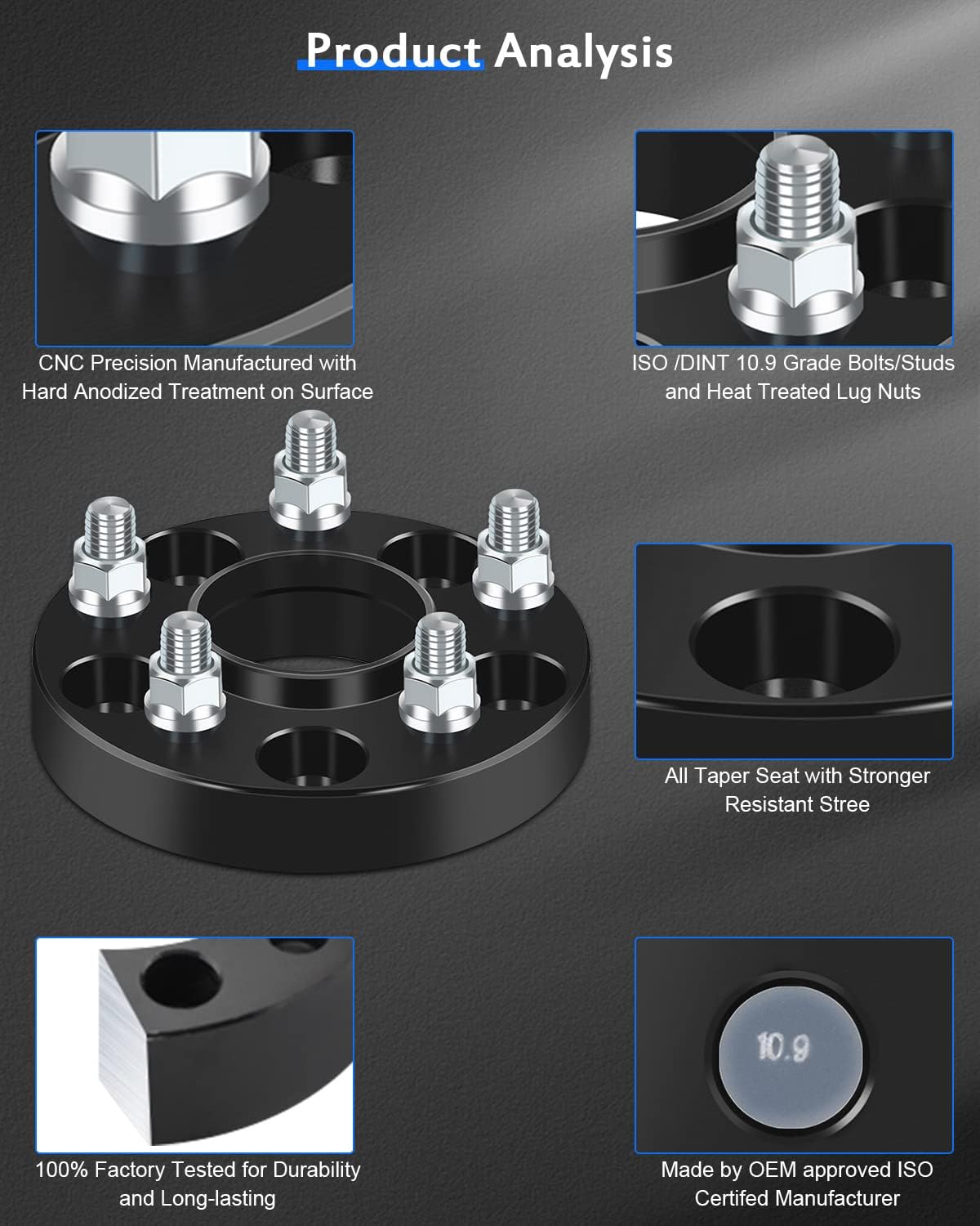 ECCPP 2PCS 5 Lug hubcentric Wheel spacers 5x4.5 to 5x4.5 1 inch 5x114.3mm fit for 1996-2010 for Chrysler Sebring | 2006-2012 for Ford Fusion| 2007-2016 for Jeep Compass